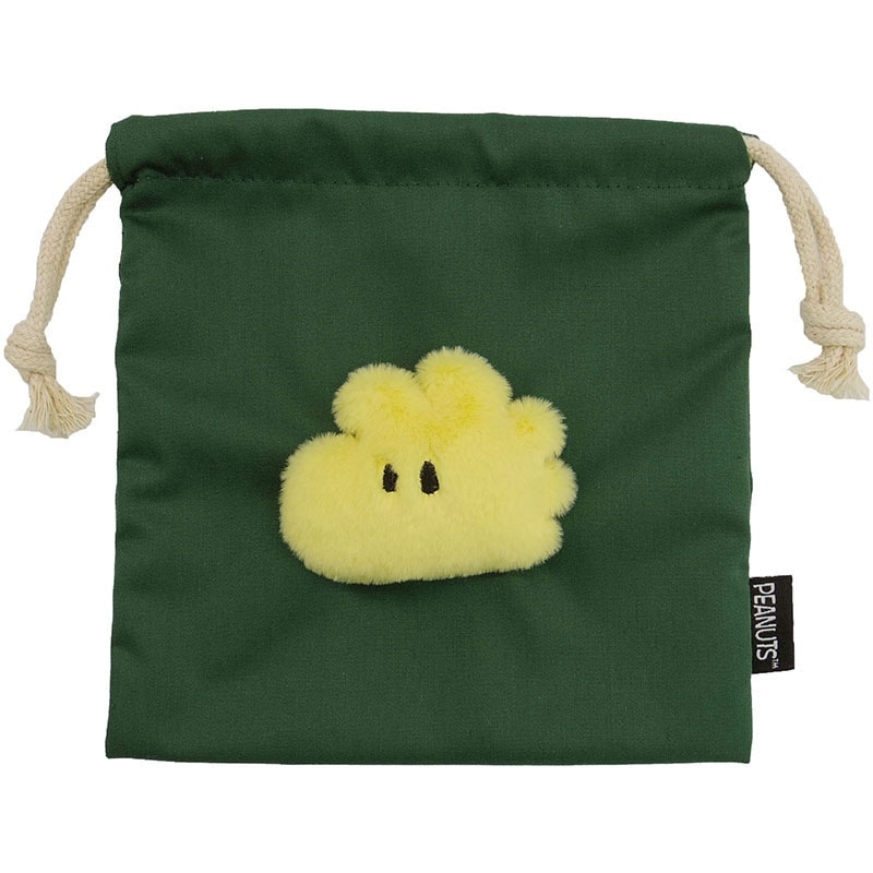 PEANUTS ボアフェイス巾着 ウッドストック