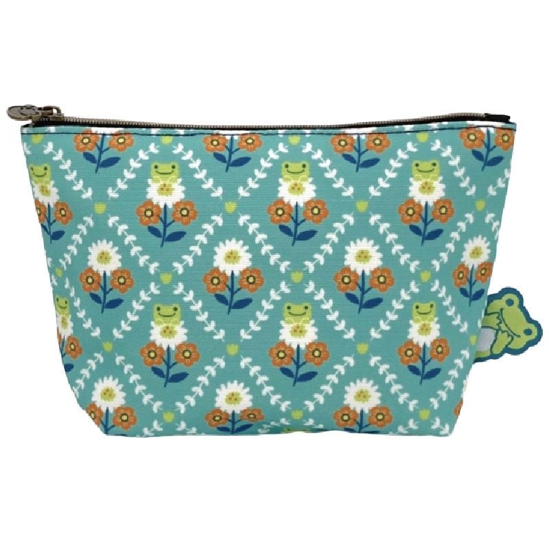 ピクルス　レトロフラワー　化粧ポーチ　ＧＲ