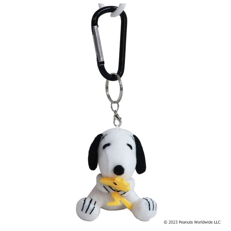 カラビナマスコット スヌーピー＆ウッドストック 座り