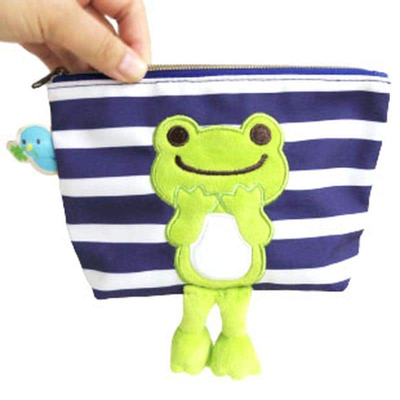 かえるのピクルス　足ぷら　化粧ポーチ