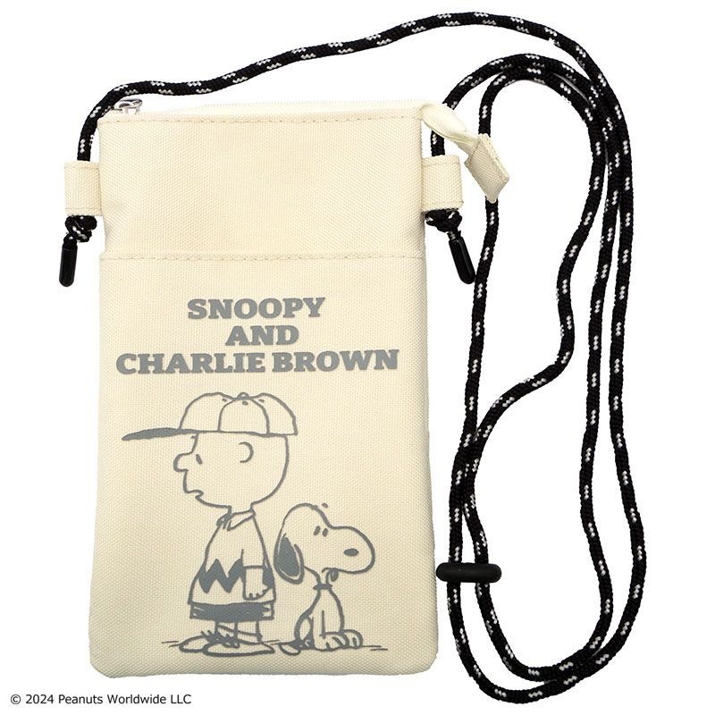 スヌーピー ファスナーサコッシュ スヌーピー＆チャーリー・ブラウン