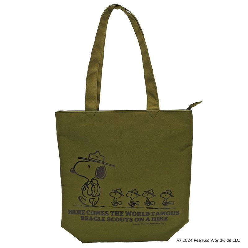 スヌーピー ファスナースクエアトート ビーグル・スカウト