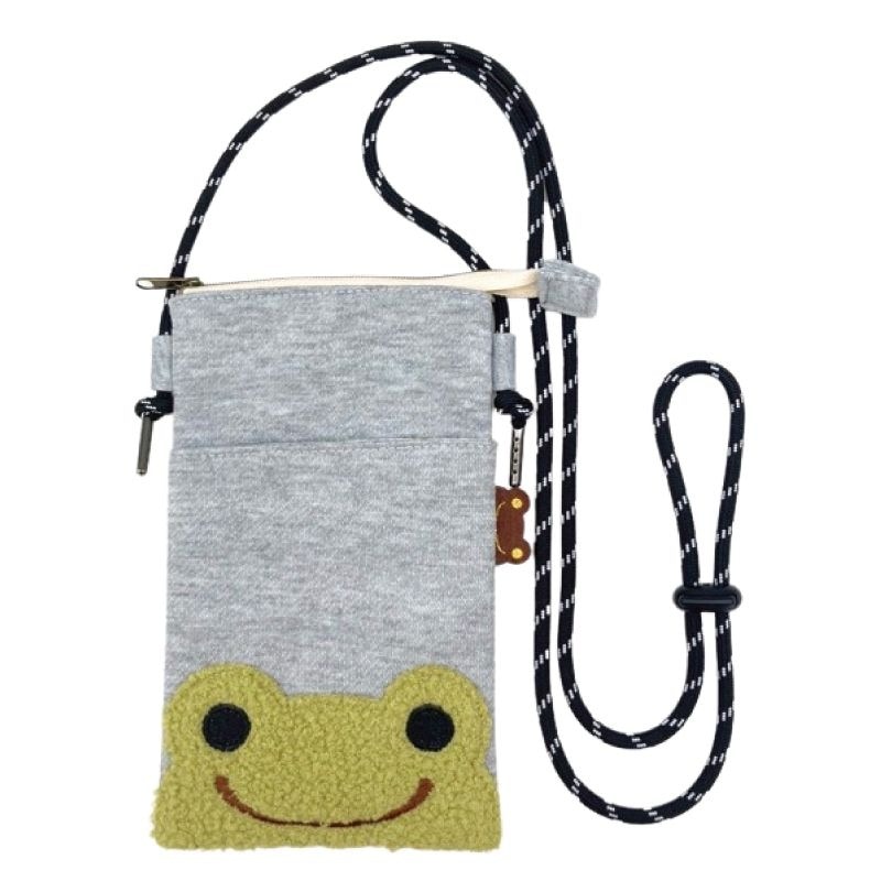 petit pickles ファスナーサコッシュ 杢GY