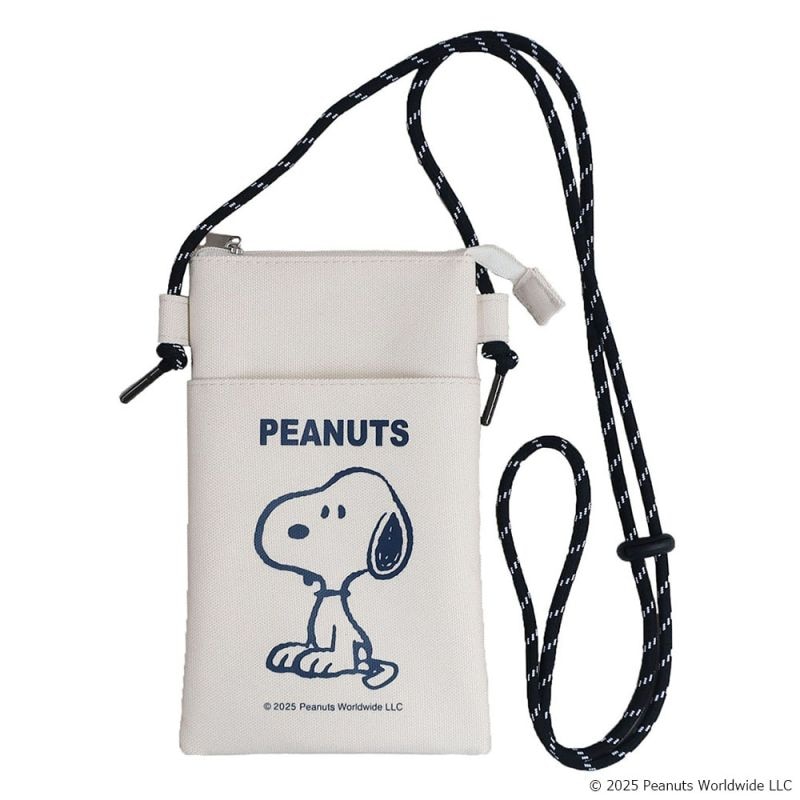 スヌーピー ファスナーサコッシュ 座り