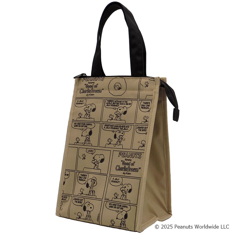 スヌーピー 保冷保温マチ付きトート M コミックドーナツ