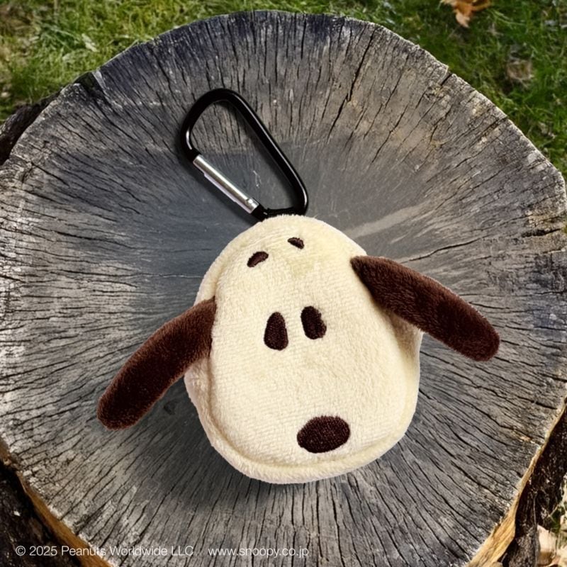 カラビナミニポーチ スヌーピー モカ