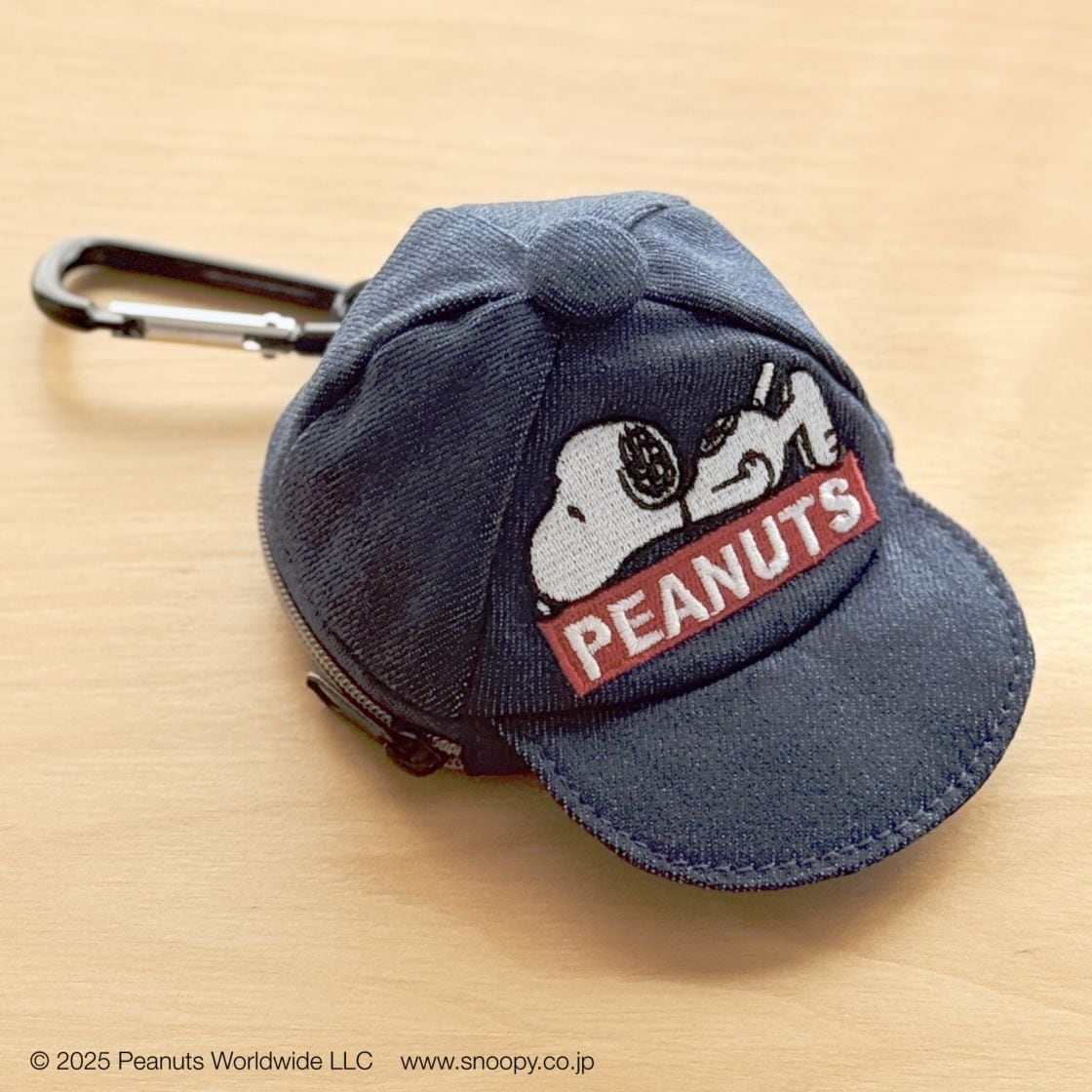 スヌーピー キャップポーチ デニム