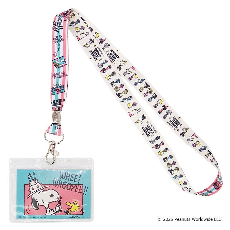 スヌーピー 75th 幅広ネックストラップ