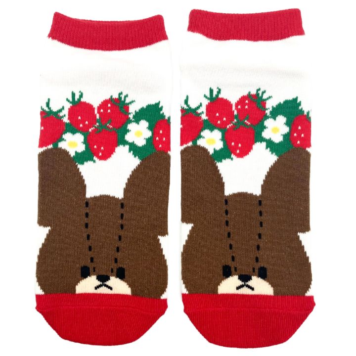 くまのがっこう いちご ソックス いちご