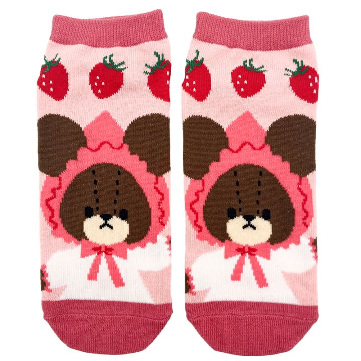 くまのがっこう いちご ソックス ずきん