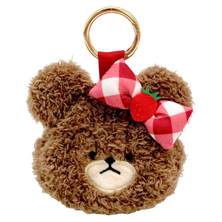 くまのがっこう いちご フェイスミニポーチ