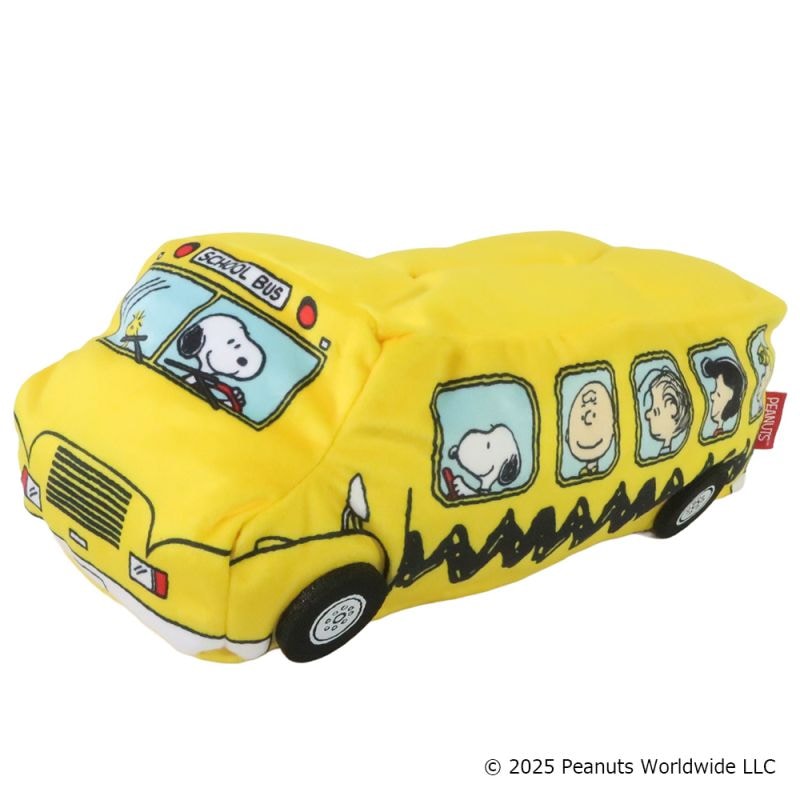 スヌーピー スクールバス ティッシュカバー