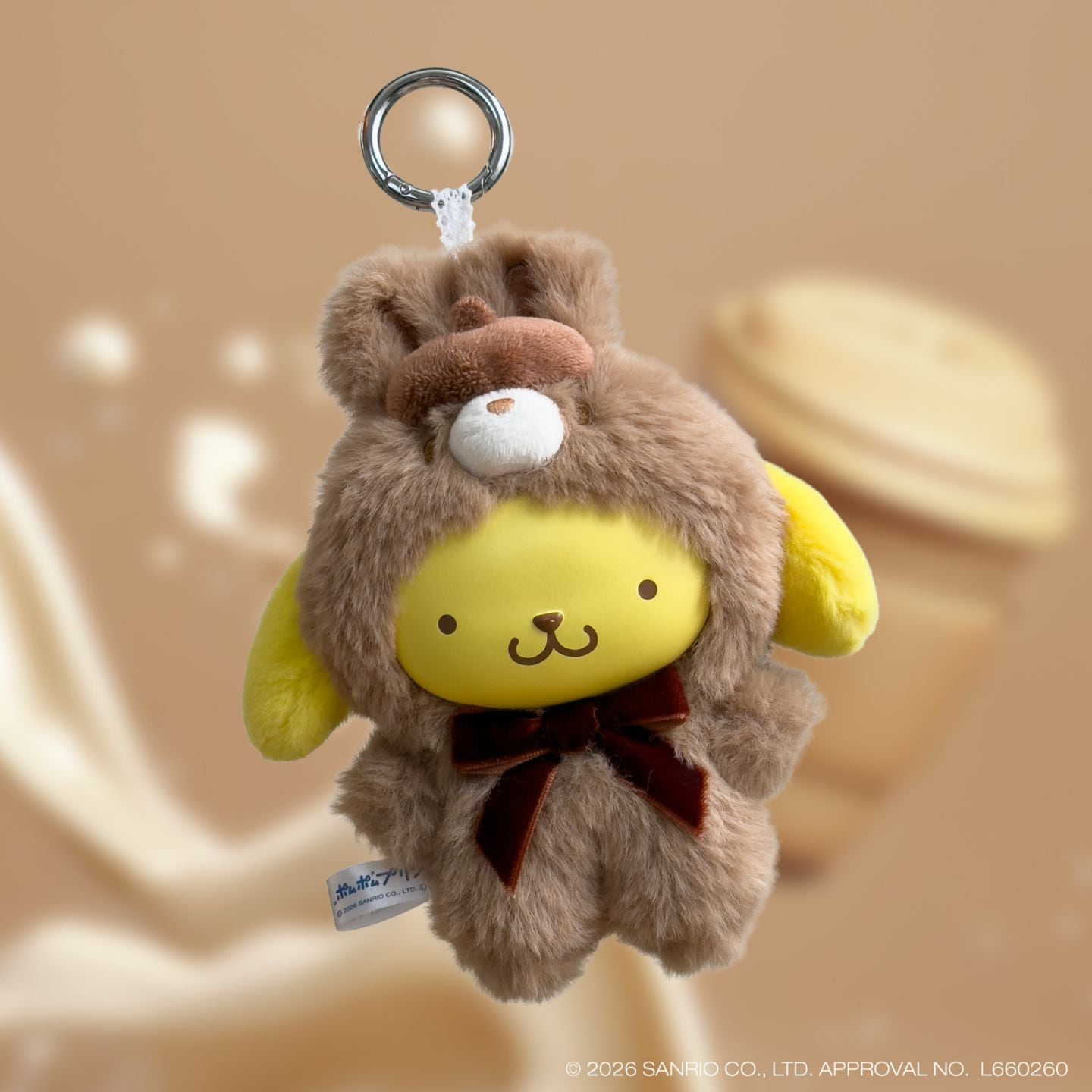【新品未開封】ハラミちゃん×ポムポムプリン 限定ぬいぐるみチャーム レア ポムポムプリンとのコラボグッズやばない！？！？😭✨✨【12/18(金)20