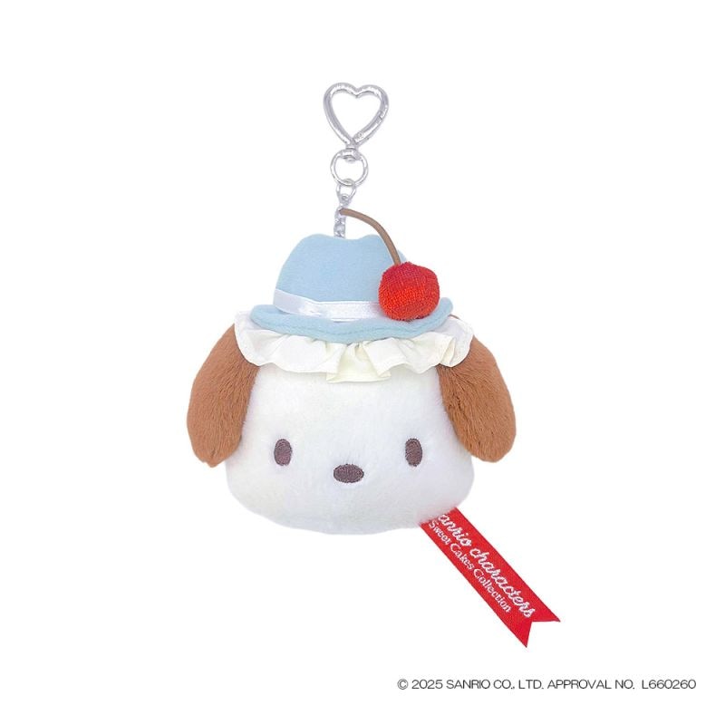 ポムポムプリン さくらんぼチェック マスコット