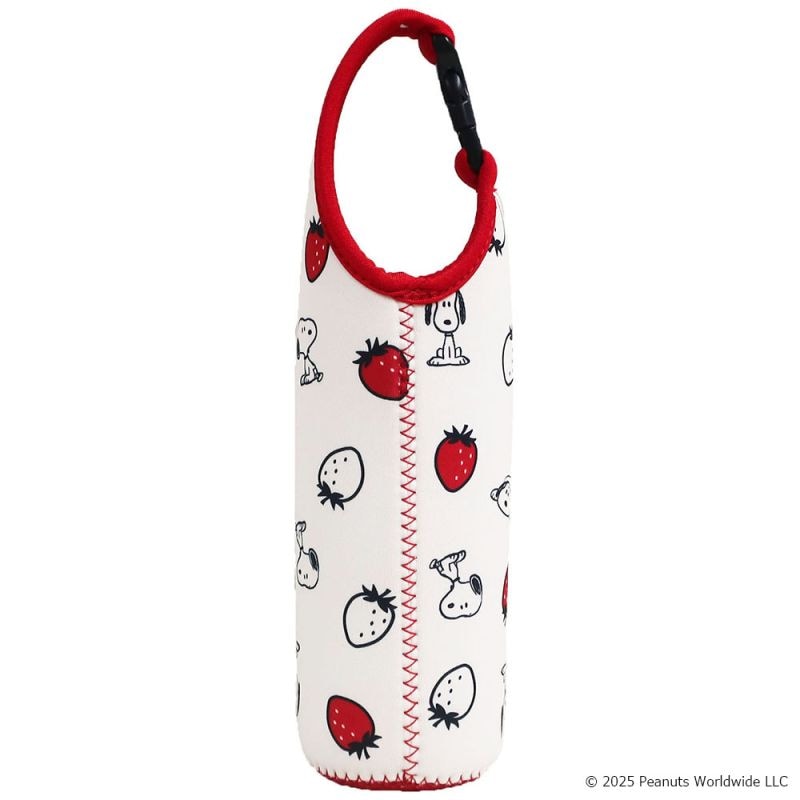 スヌーピー イチゴ ペットボトルカバー600