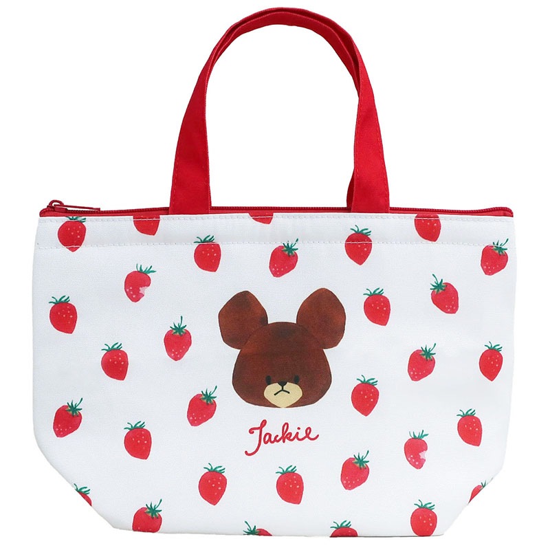 くまのがっこう イチゴ 保冷保温ミニトート