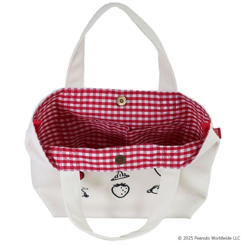 スヌーピー イチゴ ミニトート