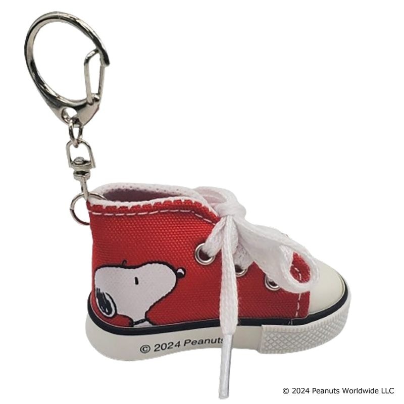 スヌーピー 推し色スニーカーキーリング RD