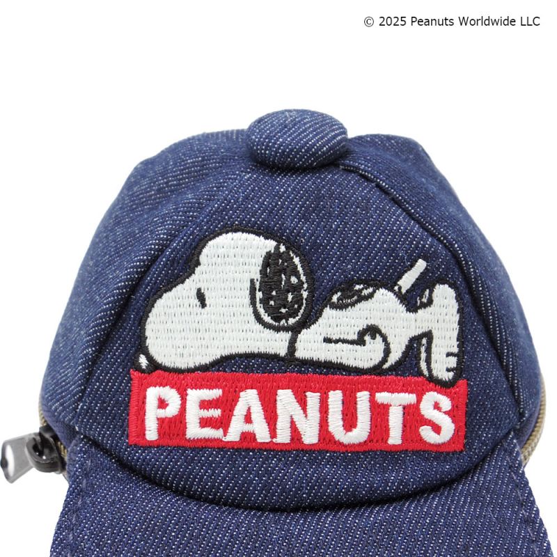 スヌーピー キャップポーチ デニム