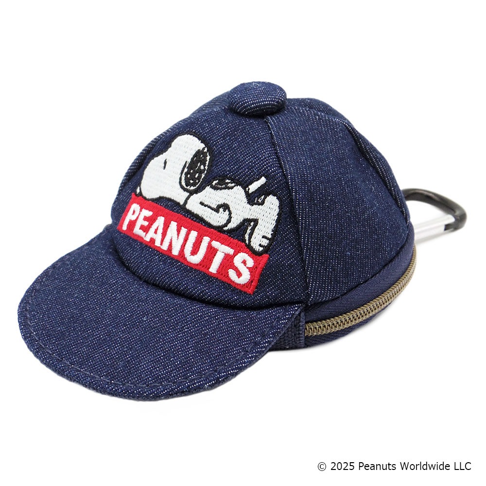 スヌーピー キャップポーチ デニム