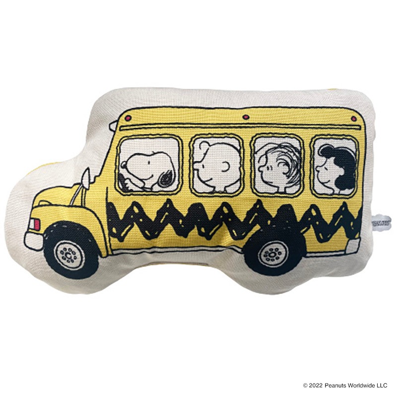 PEANUTS スヌーピー スクールバス クッション