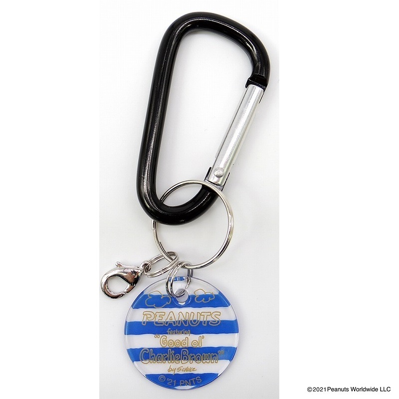 PEANUTS カラビナマスコット スヌーピー ボーダー [N02]