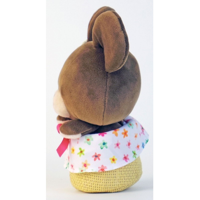 くまのがっこう やわらかビーンドール カゴ フラワー [N30]