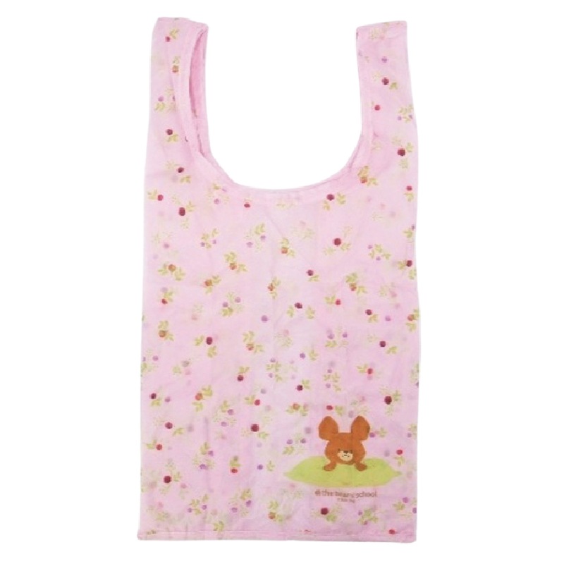 くまのがっこう ぬいぐるみエコバッグ 小花柄 PK