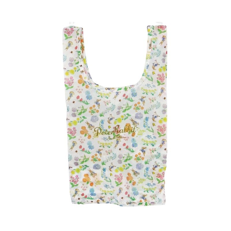 ピーターラビット™ ぬいぐるみエコバッグ フラワー