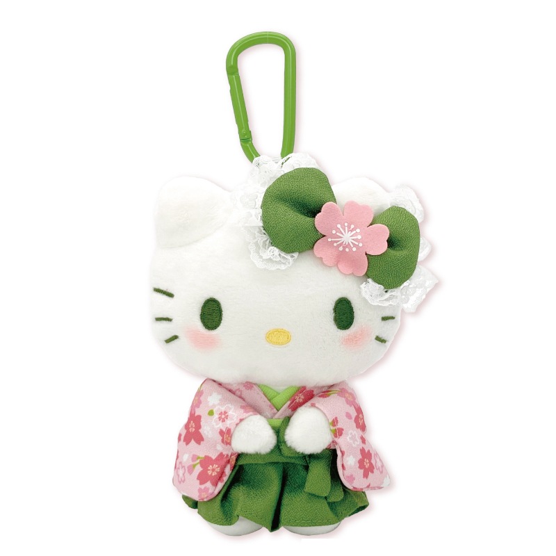 ぬいぐるみエコバッグ 抹茶着物 ハローキティ