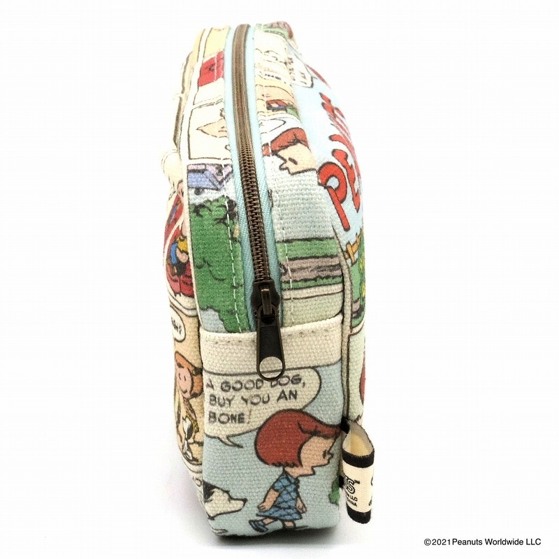 PEANUTS　スヌーピー ５０ｓ コミック スクエアポーチ