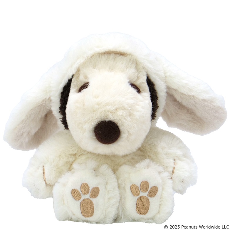 FUWAKUTA スヌーピー ロップイヤーバニー ホワイト｜インテリアとして