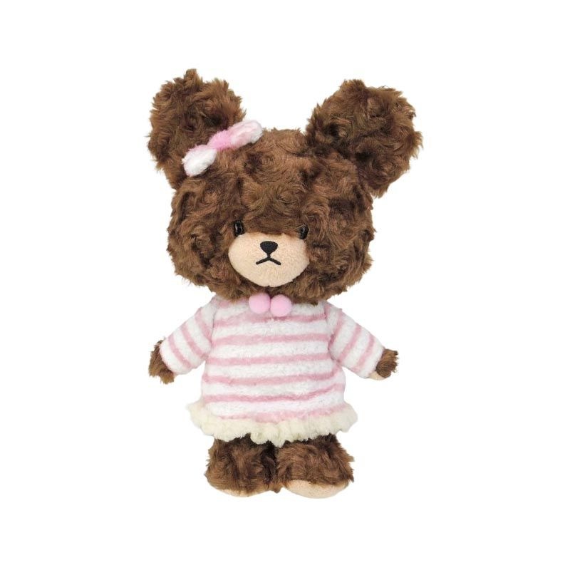 くまのがっこう もこもこボーダーワンピ S