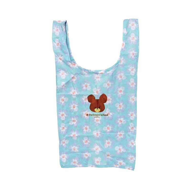 くまのがっこう ぬいぐるみエコバッグ 花柄