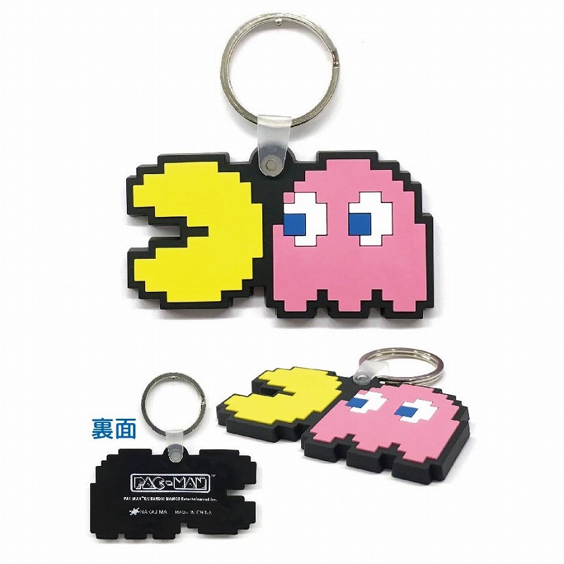 パックマン ダイカットキーホルダー ピンキー