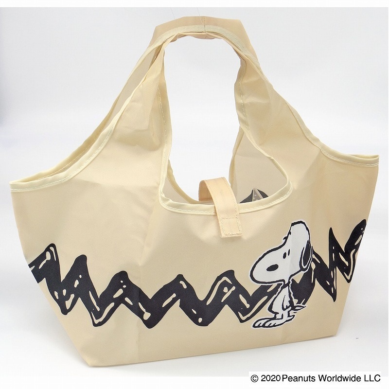 PEANUTS スヌーピー コンビニマチ広エコバッグ 立ちBE