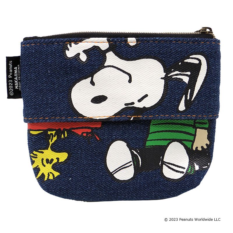 スヌーピー ビッグパターンDenim ティッシュポーチ