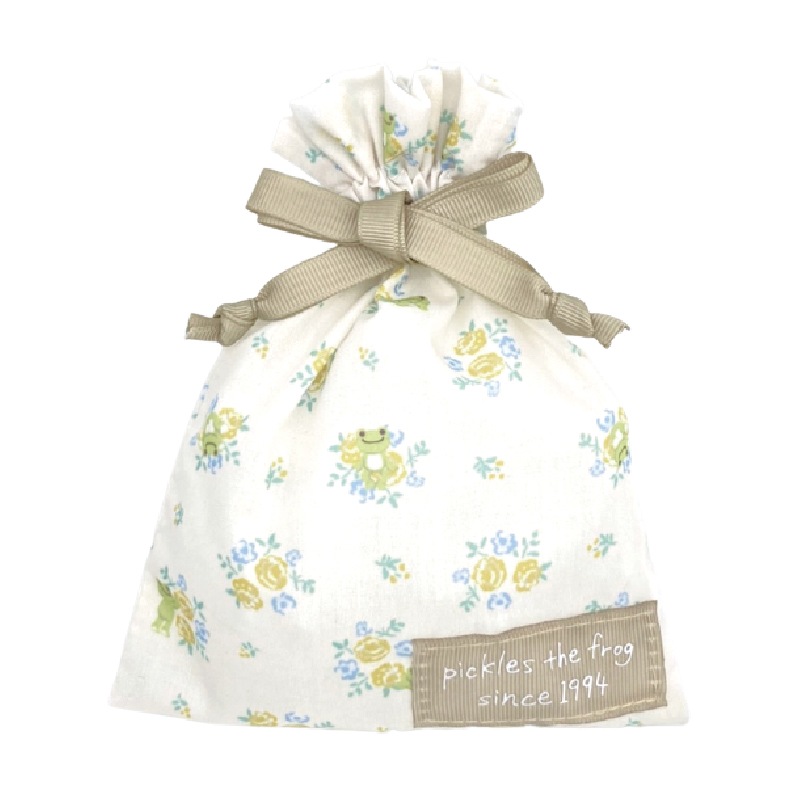 【新春セール20％OFF】かえるのピクルス ピクルス レトロフラワー 巾着 S YE【1月20日10時～2月20日16時まで】