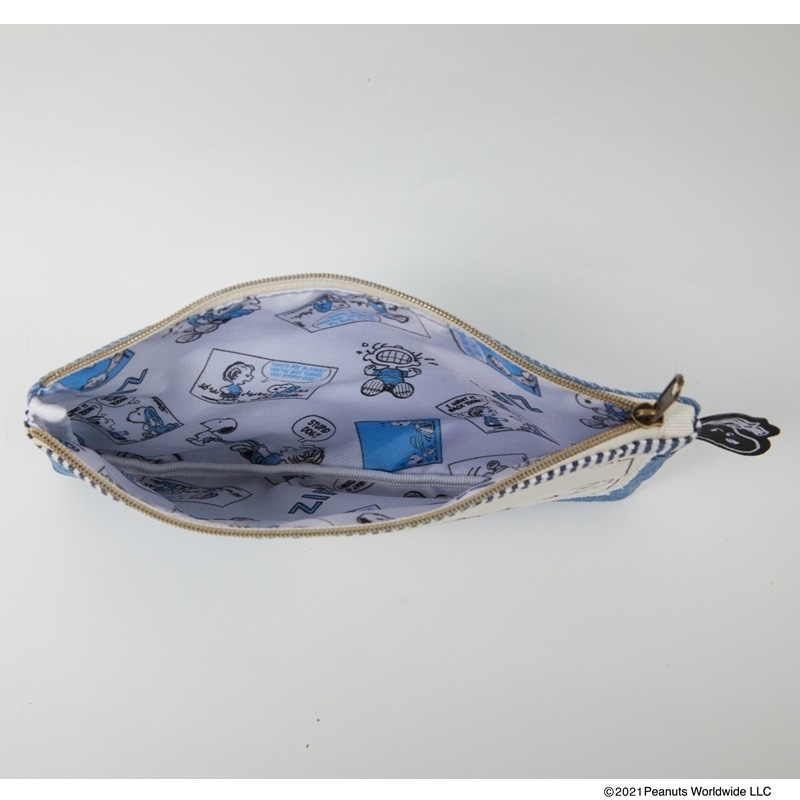 PEANUTS スヌーピー＆ライナス フラットポーチ