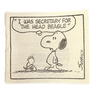 PEANUTS スヌーピー ダイアログ クッション ホワイト