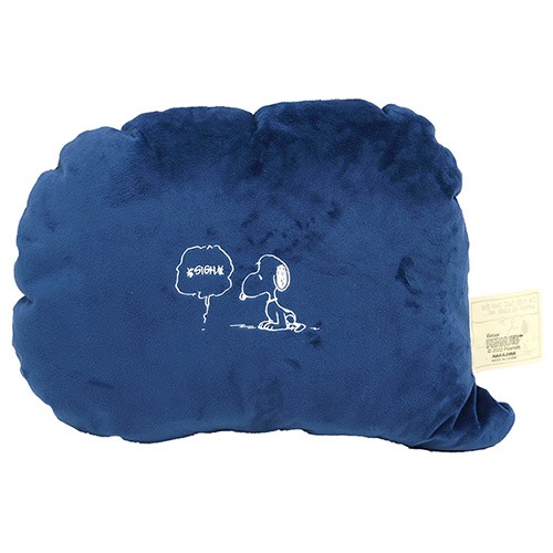 PEANUTS スヌーピー ダイアログ クッション グレー