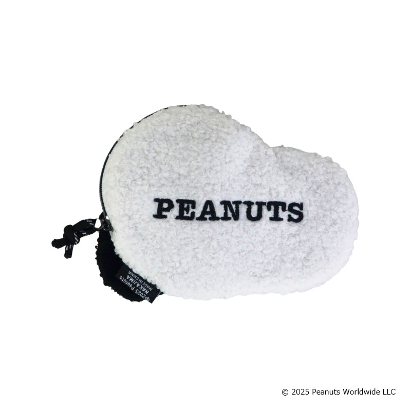 スヌーピー ダイカットフェイスポーチ BK