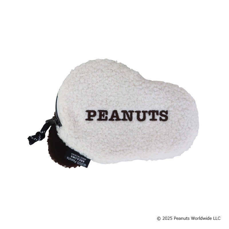 スヌーピー ダイカットフェイスポーチ モカ