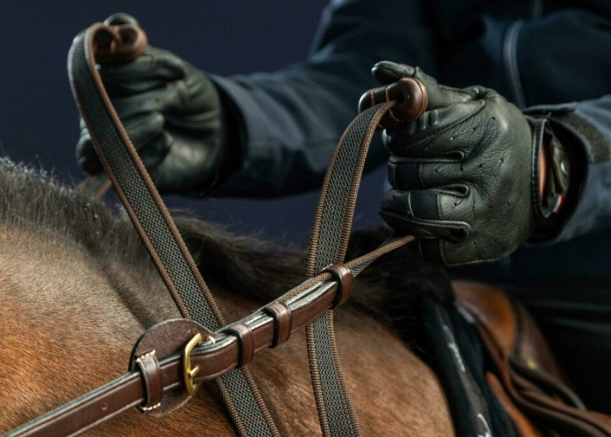 ディオン　アジャスタブル手綱　5/8”　（銀尾錠）