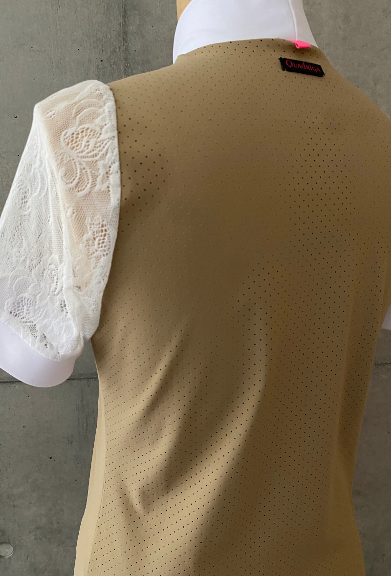 クアドリガ【EYELET】ショルダー レースSleeveショーシャツ レディス