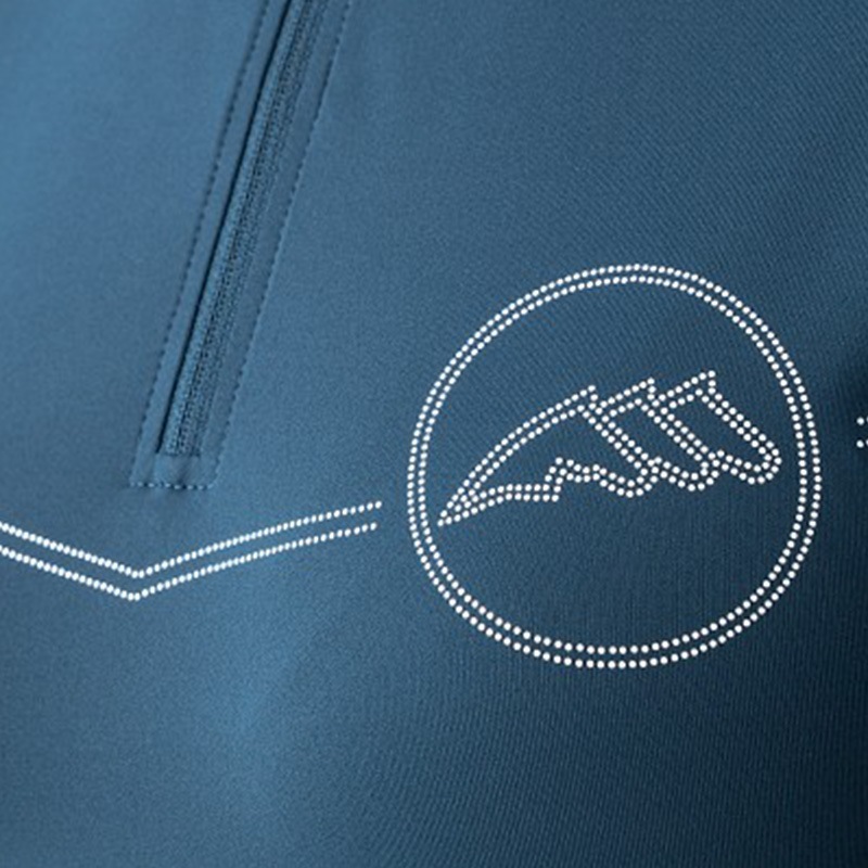 9865　エクイライン　レディース　ジップシャツ　EQUOST