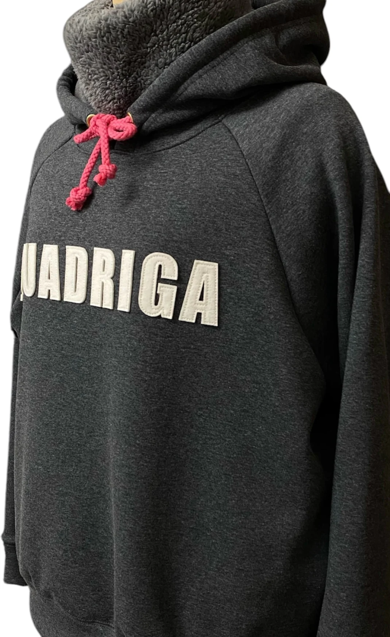 クアドリガ Backsideベロアフーディ ユニセックス/cutwork