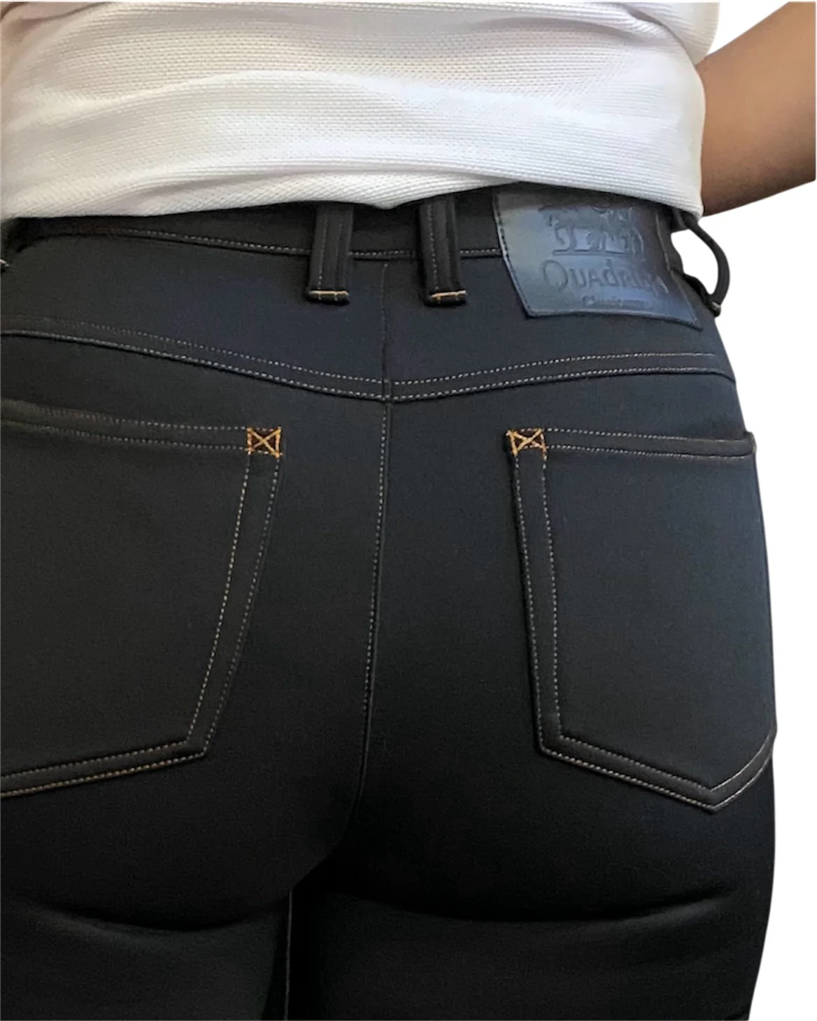 クアドリガ デニムスタイル キュロット w/faux suede