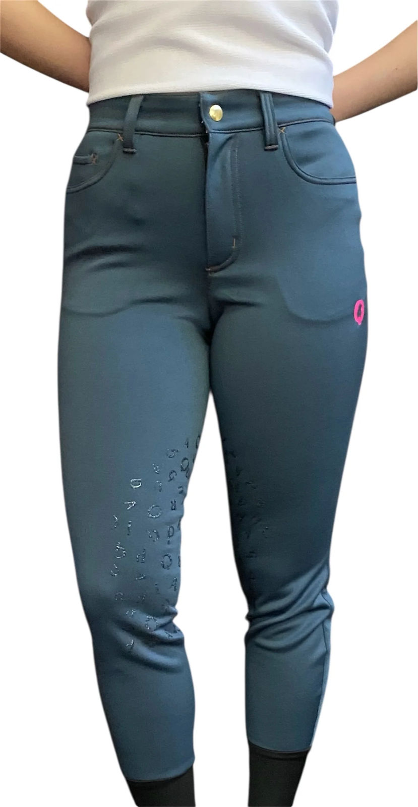 クアドリガ デニムスタイル キュロット w/faux suede