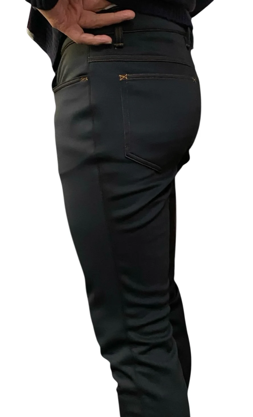 クアドリガ デニムスタイル キュロット w/faux suede